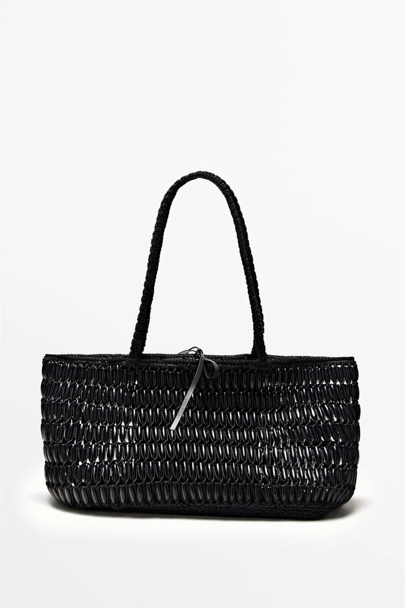 Сумка-тоут с деревянными деталями