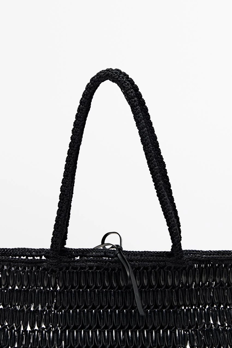 Сумка-тоут с деревянными деталями