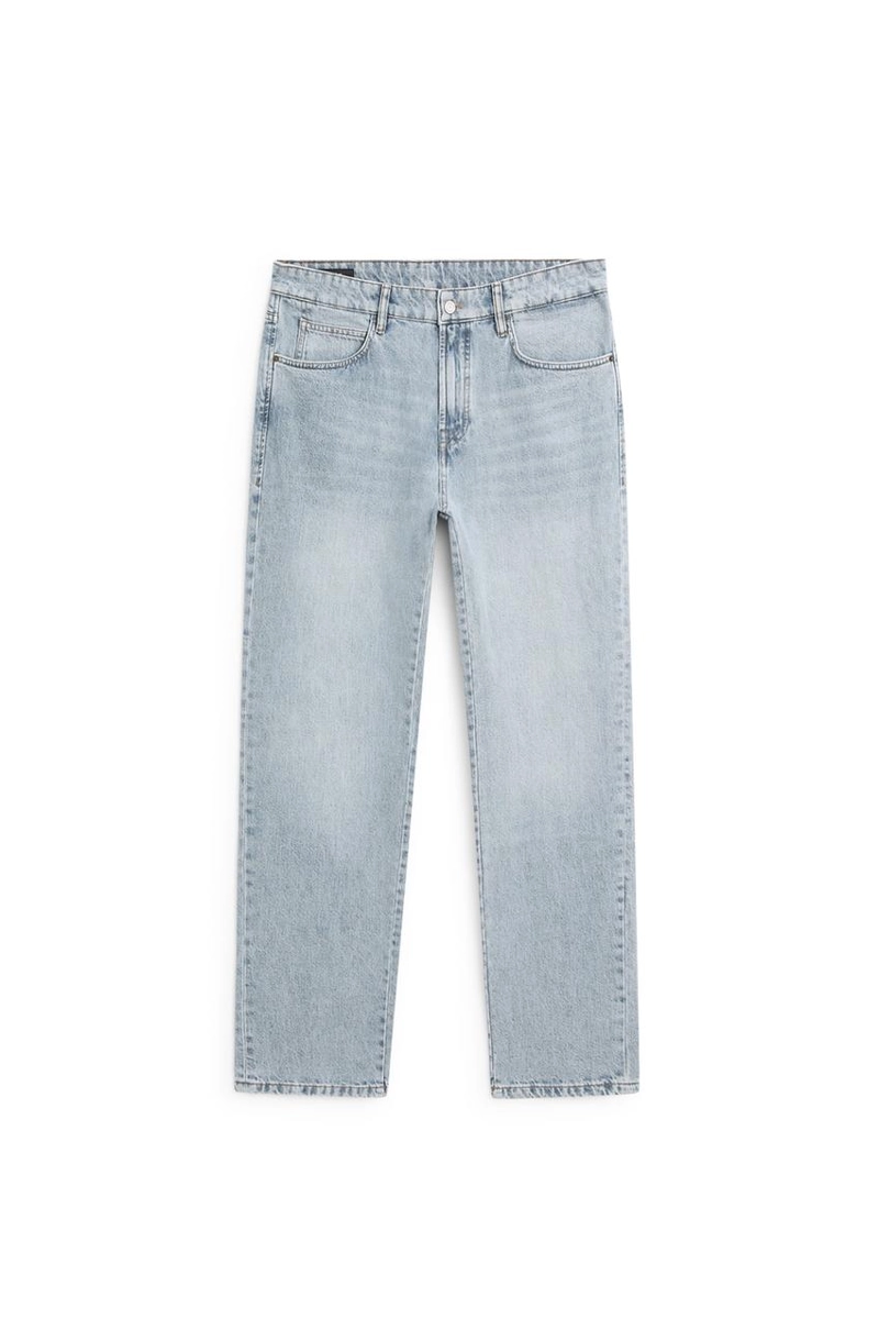 Джинсы из хлопка с зауженным кроем