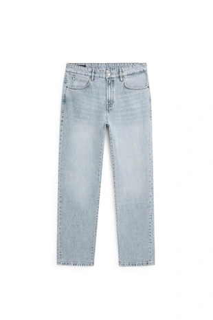 Джинсы из хлопка с зауженным кроем- Заказать в России