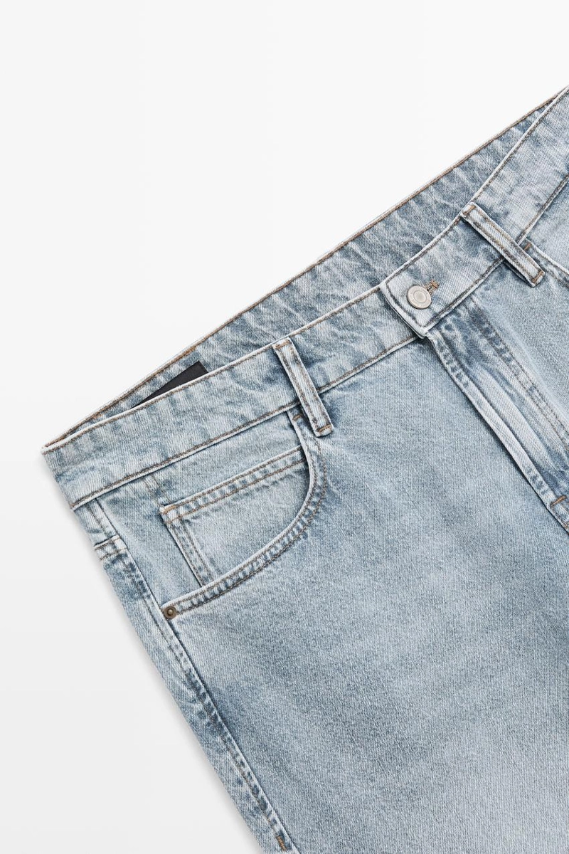 Джинсы из хлопка с зауженным кроем