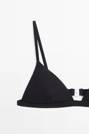 Бикини с гладкой текстурой и металлической застёжкой massimo dutti- Заказать в России