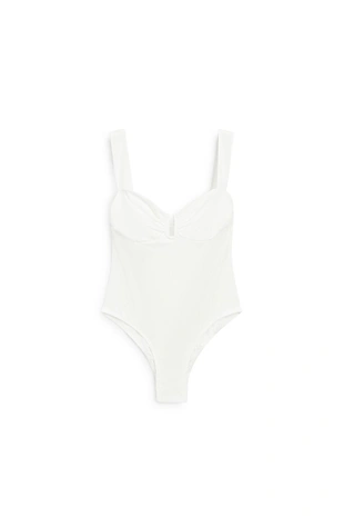 Купальник с прямым вырезом- Заказать в России