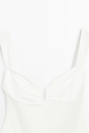 Купальник с прямым вырезом- Заказать в России