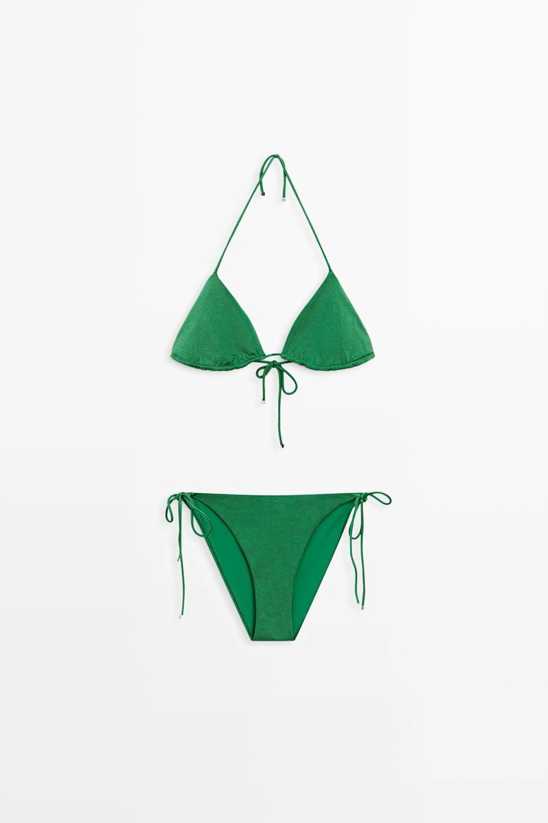 Треугольник купальника с регулируемыми брюками massimo dutti