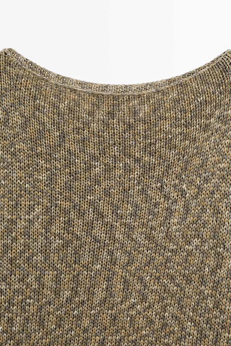 Хлопковый свитер с лодочкой