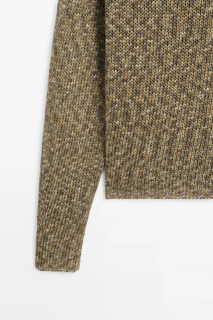 Хлопковый свитер с лодочкой- Заказать в России