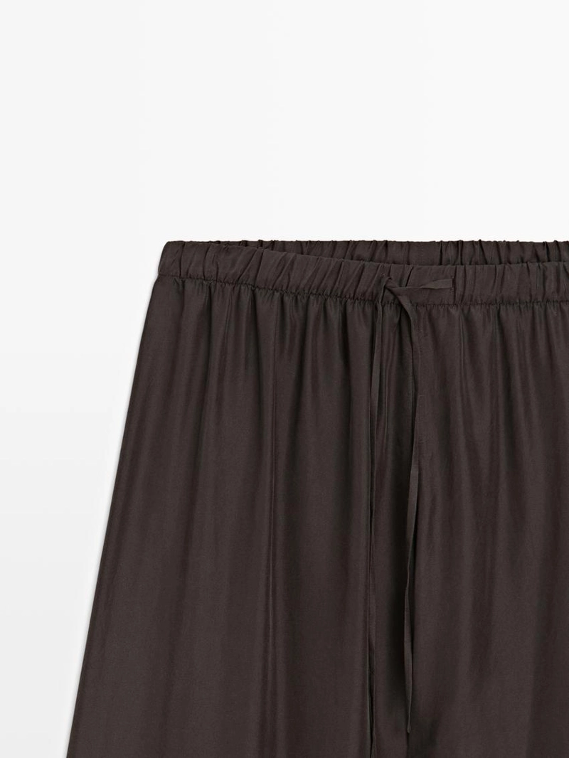 Брюки с поясом на талии - studio