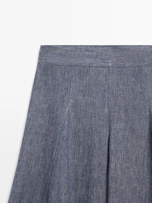 Брюки палаццо с складками- Заказать в России