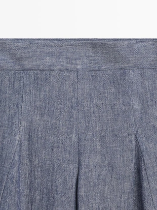 Брюки палаццо с складками- Заказать в России