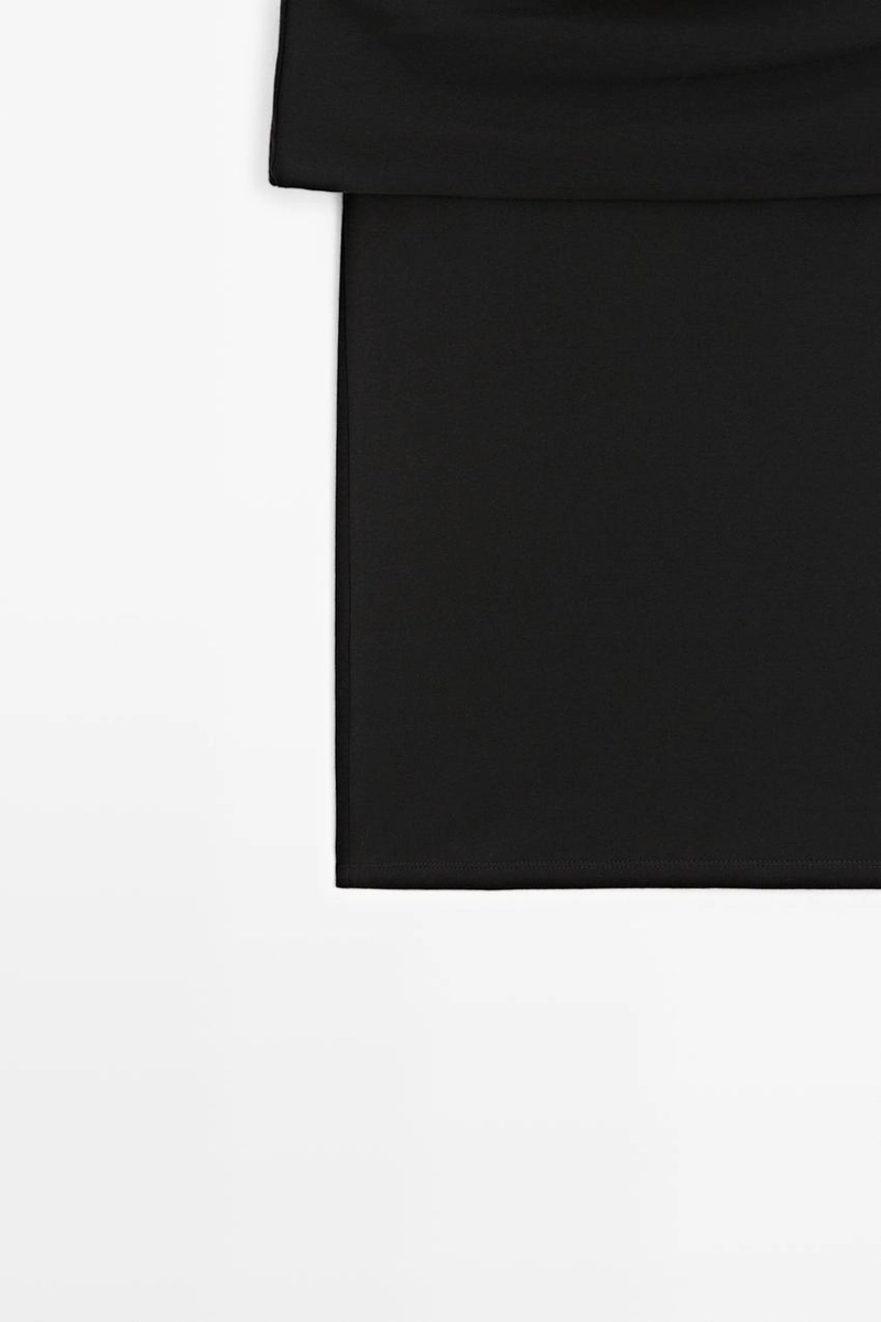 Хлопковый топ с открытыми плечами