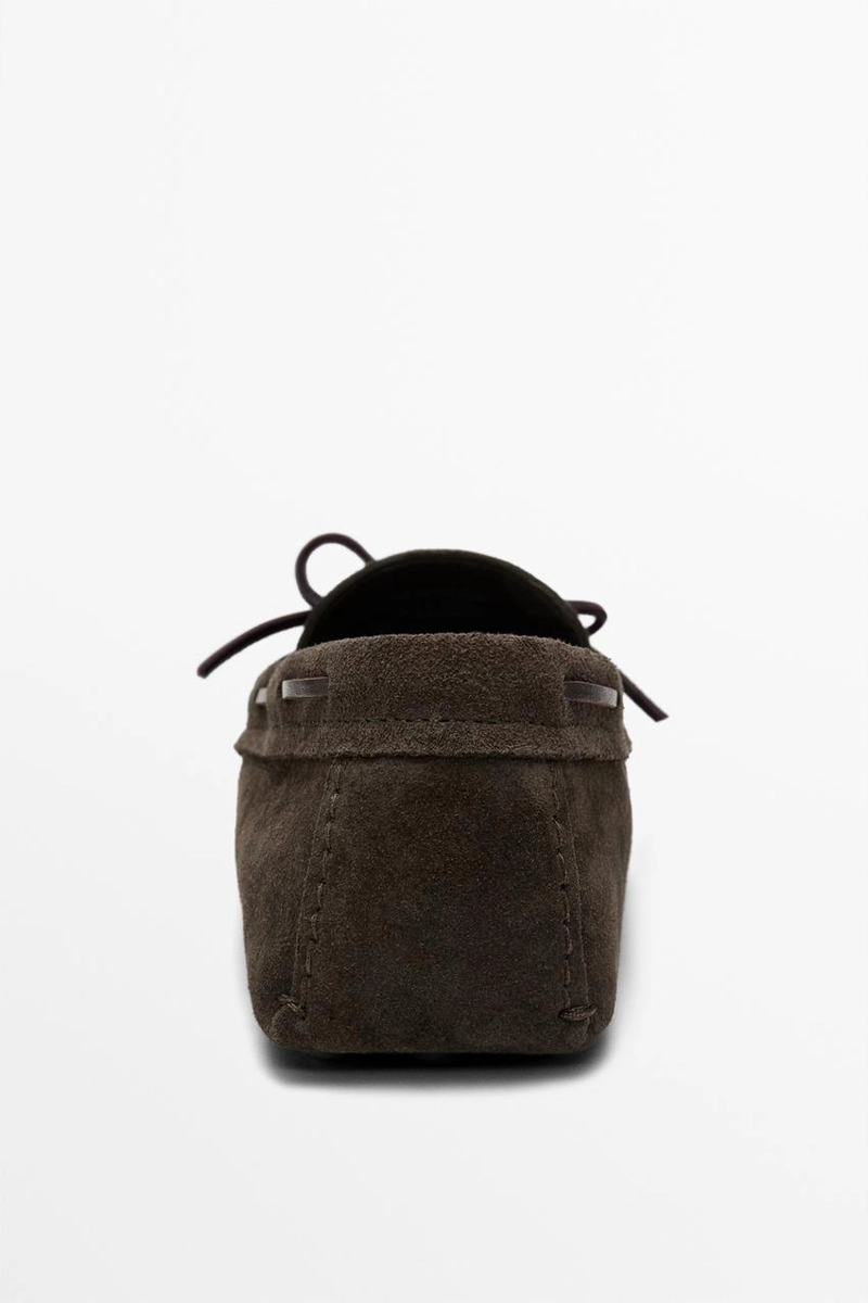 Мокасины на шнуровке из мягкой кожи ziowa