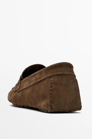 Мягкие туфли-мокасины из кожи- Заказать в России