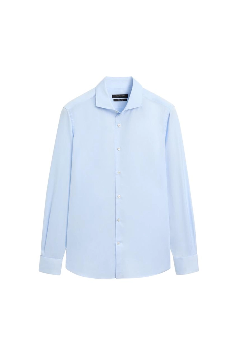 Рубашка slim fit из 100% хлопка с двойными манжетами