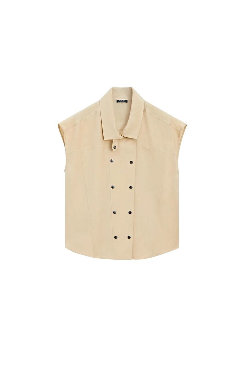 Рубашка с короткими рукавами на кнопках