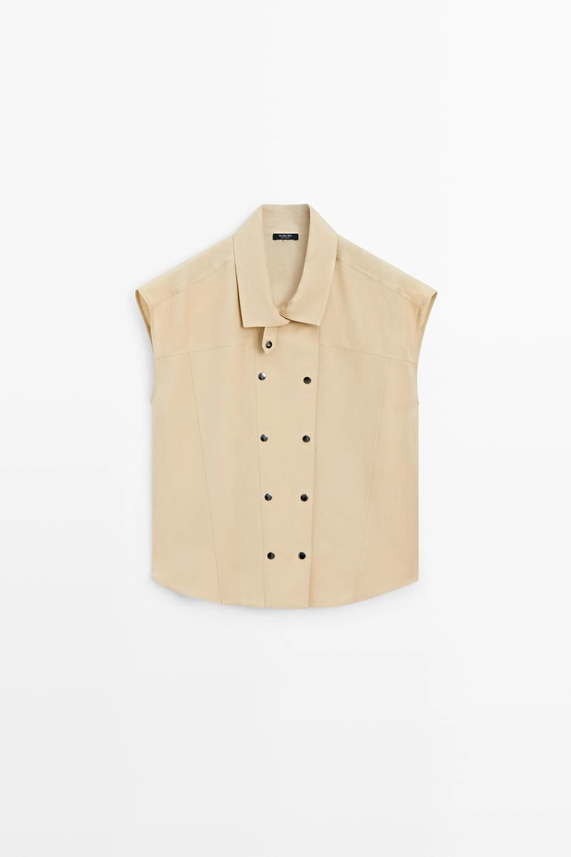 Рубашка с короткими рукавами на кнопках