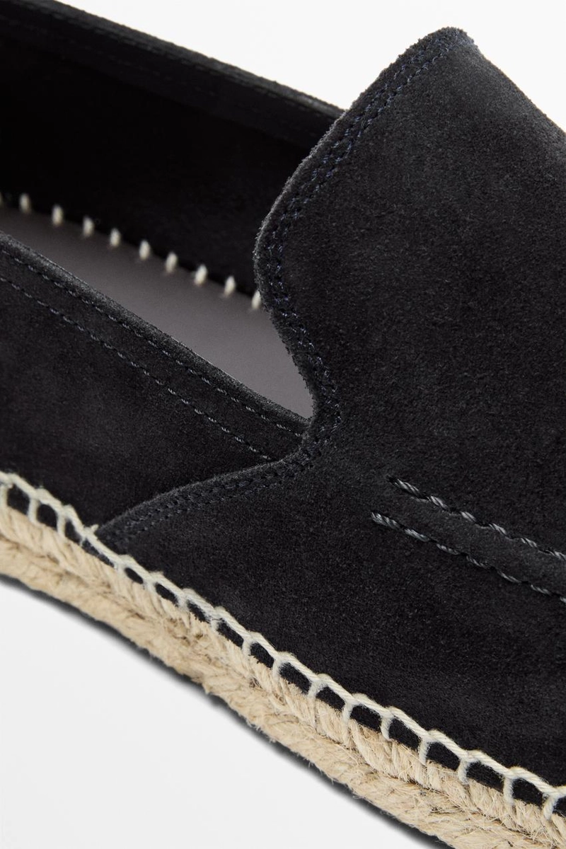 Эспадрильи из кожи с мокасинным носом