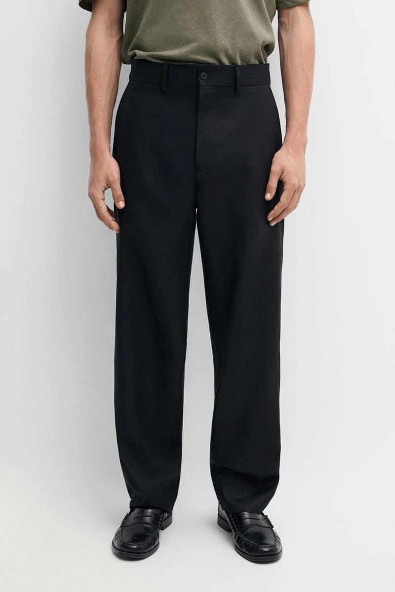 Брюки для костюма tailored fit из 100% льна