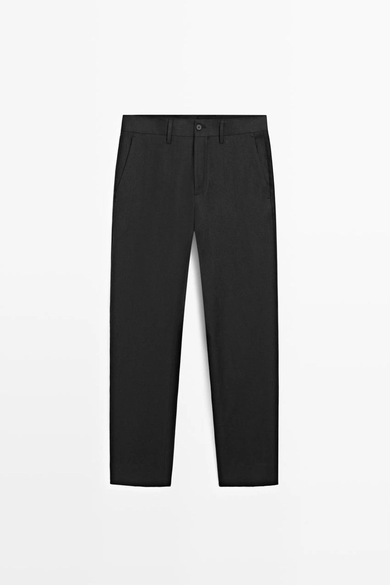 Брюки для костюма tailored fit из 100% льна