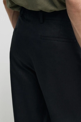 Брюки для костюма tailored fit из 100% льна- Заказать в России