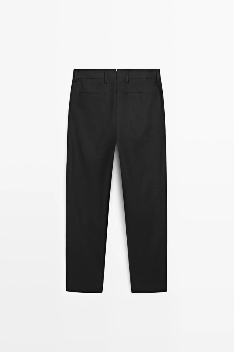 Брюки для костюма tailored fit из 100% льна