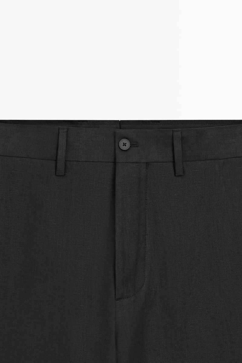 Брюки для костюма tailored fit из 100% льна