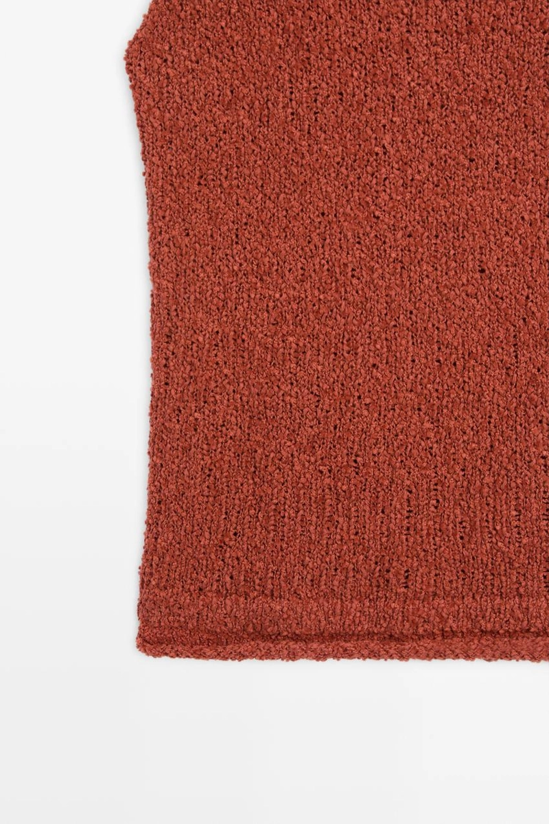 Текстурированный топ на бретелях из хлопково-шелковой смеси