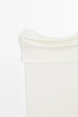 Хлопковый топ на открытых плечах- Заказать в России