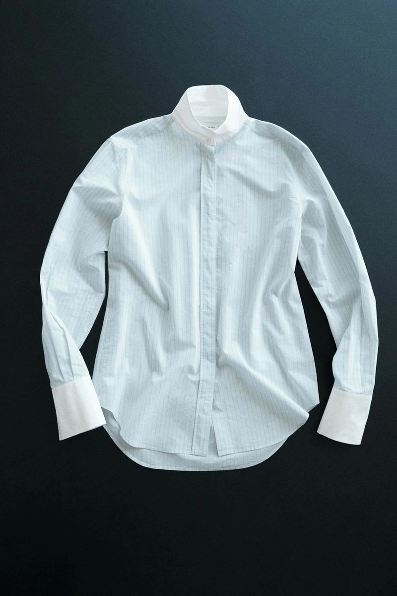 Рубашка с контрастными полосками - studio