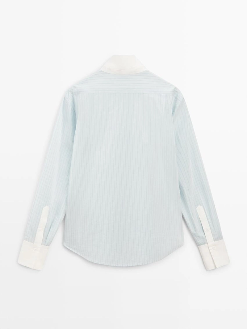 Рубашка с контрастными полосками - studio