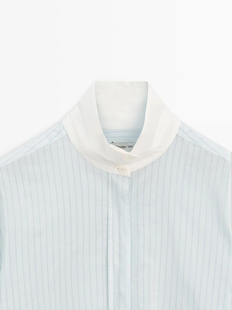 Рубашка с контрастными полосками - studio