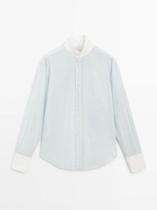 Рубашка с контрастными полосками - studio- Заказать в России