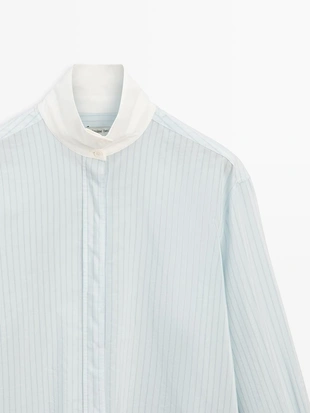 Рубашка с контрастными полосками - studio- Заказать в России