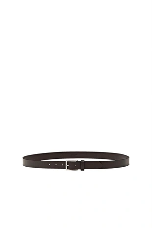 Кожанный ремень из натуральной кожи с прямоугольной пряжкой- Заказать в России