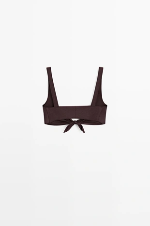 Блестящий бикини топ- Заказать в России