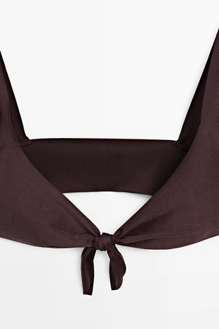 Блестящий бикини топ- Заказать в России