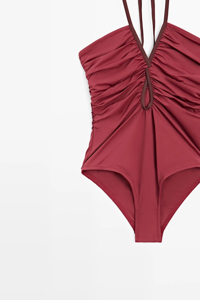 Купальник с контрастными деталями