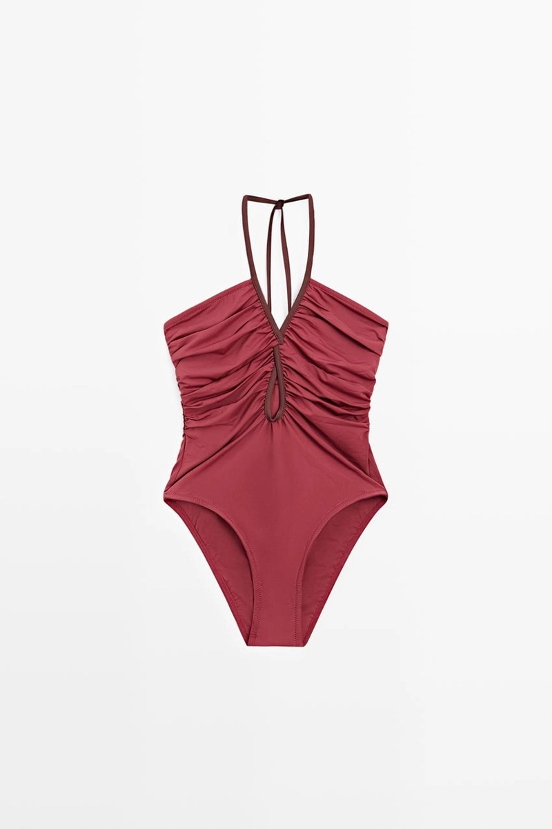 Купальник с контрастными деталями