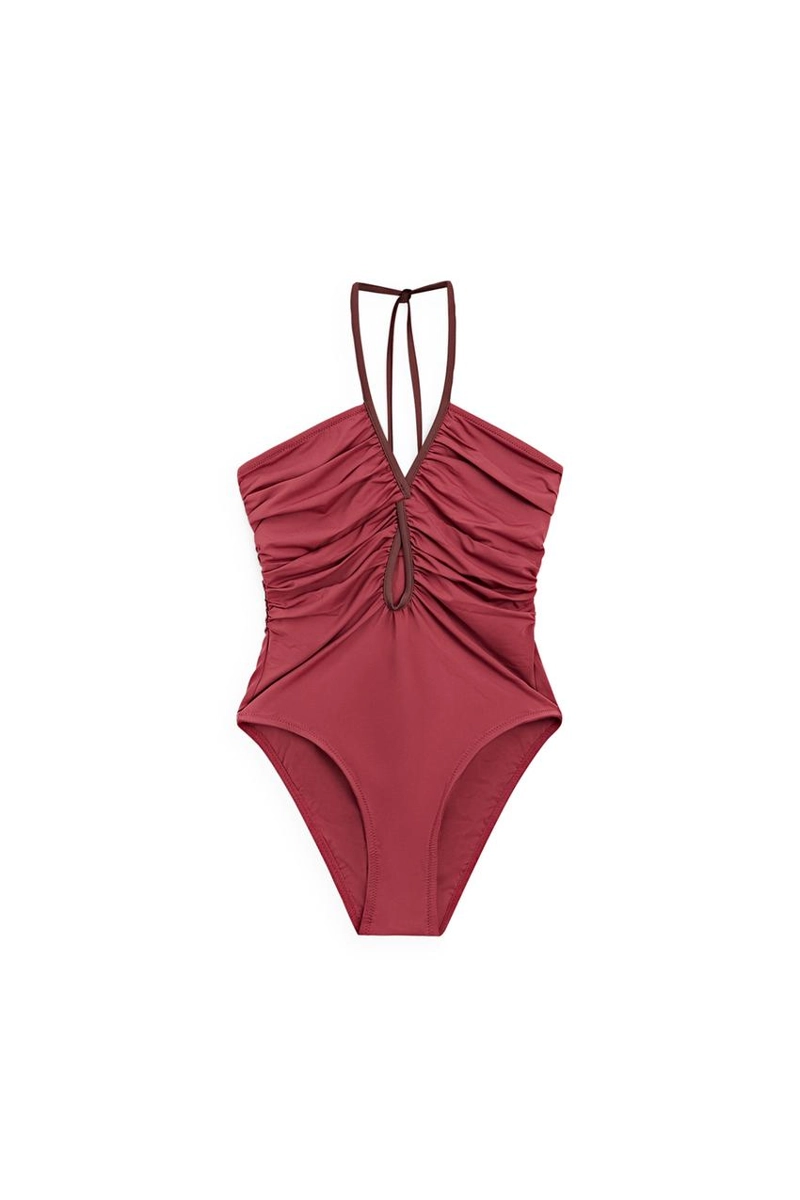 Купальник с контрастными деталями