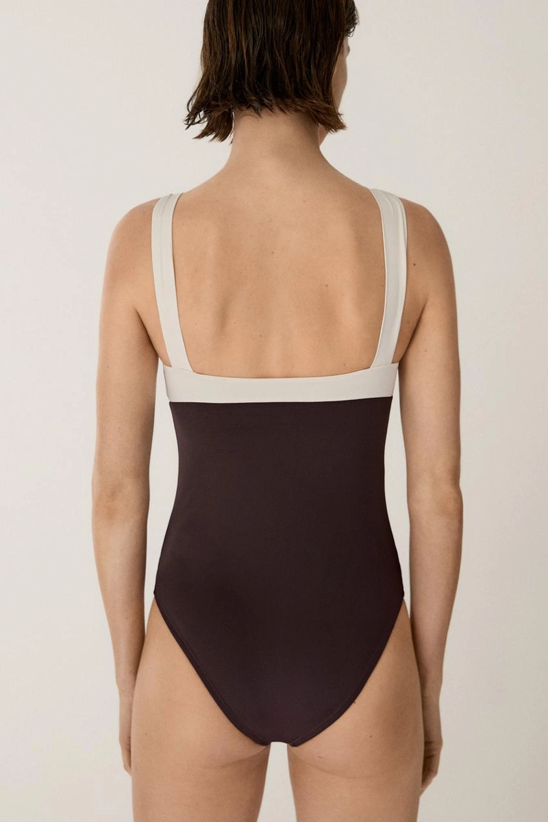 Купальник с деталями в стиле massimo dutti