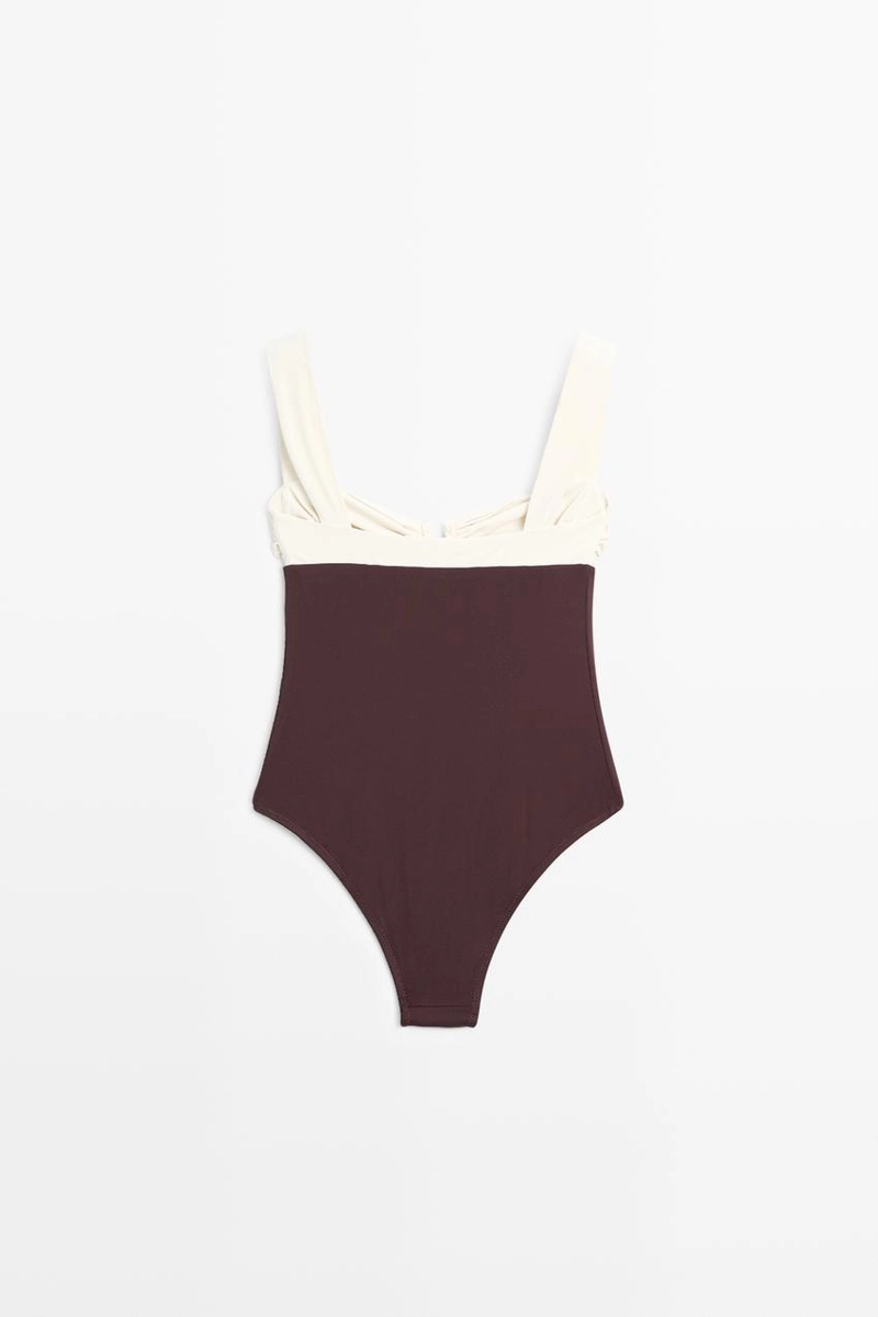 Купальник с деталями в стиле massimo dutti