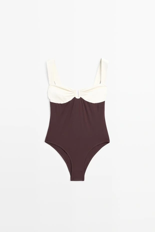 Купальник с деталями в стиле massimo dutti- Заказать в России