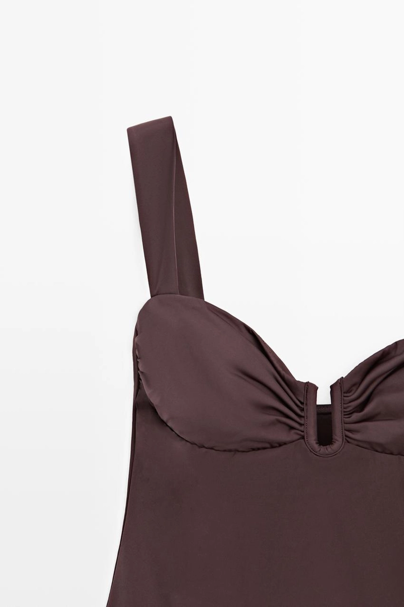 Купальник с драпировкой