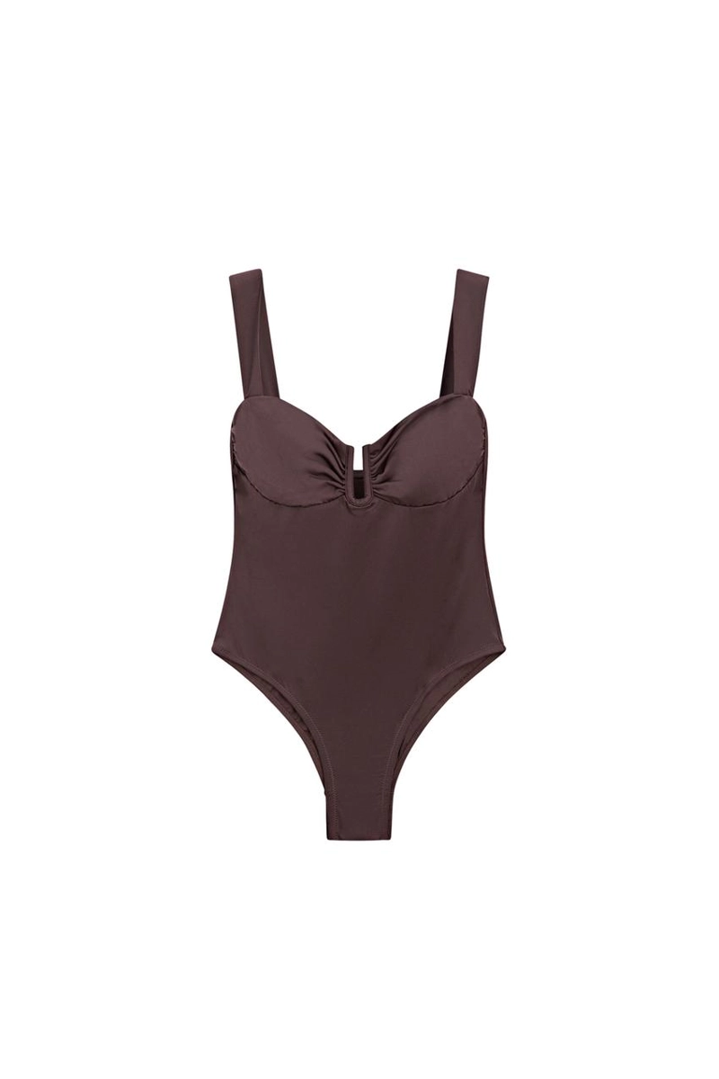 Купальник с драпировкой