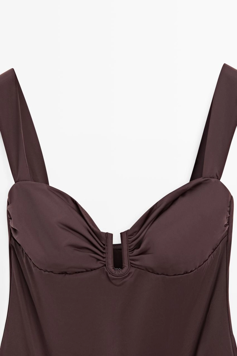 Купальник с драпировкой