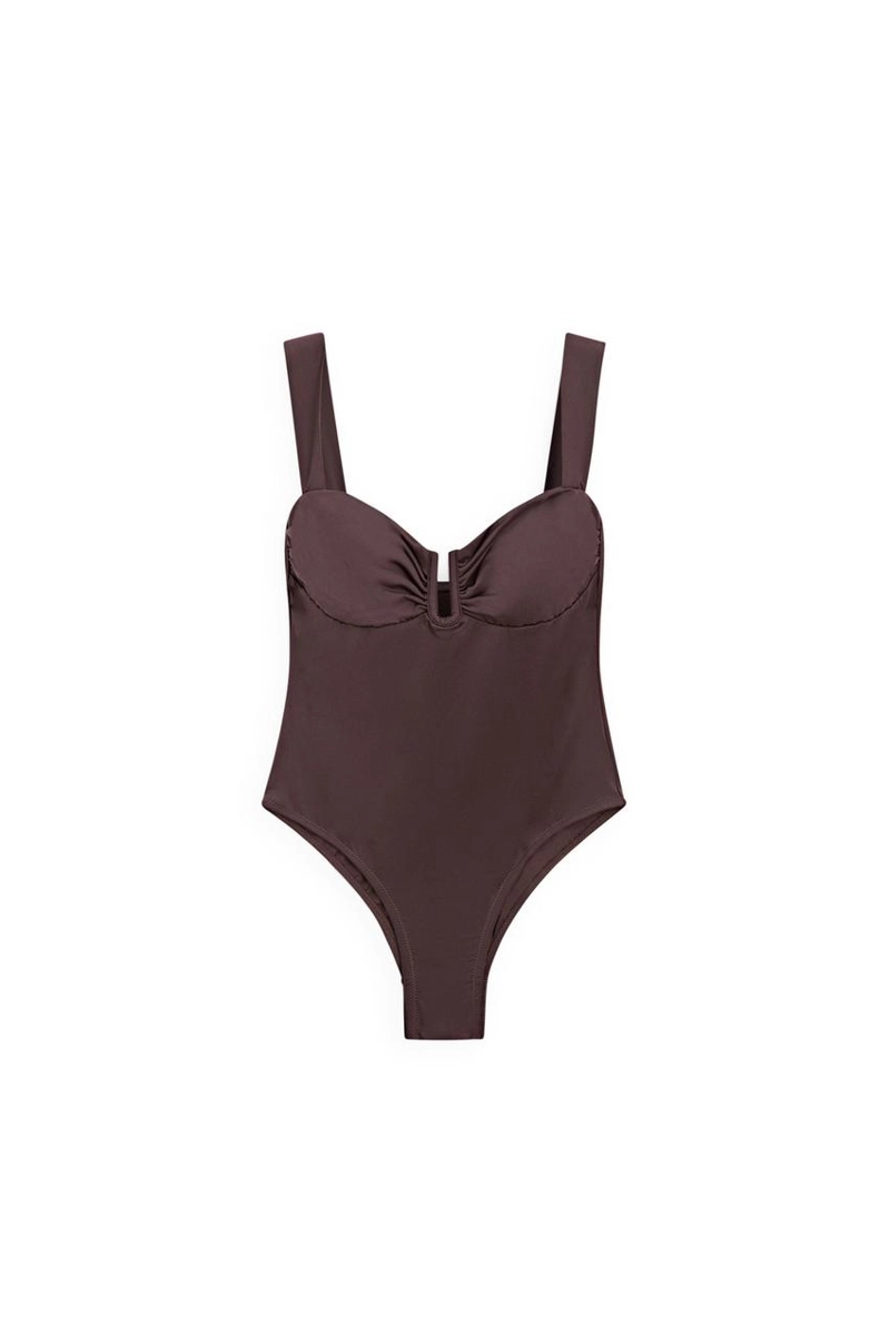 Купальник с драпировкой