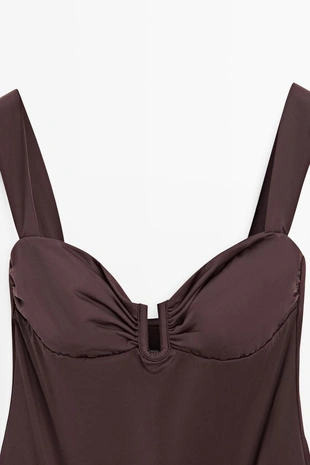 Купальник с драпировкой- Заказать в России