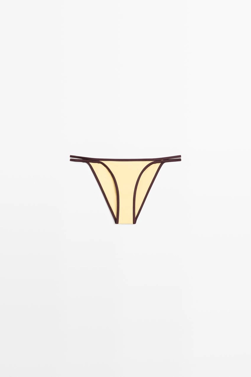 Трусы для бикини с контрастным цветом