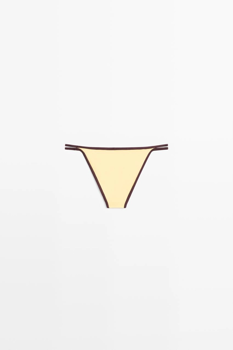 Трусы для бикини с контрастным цветом
