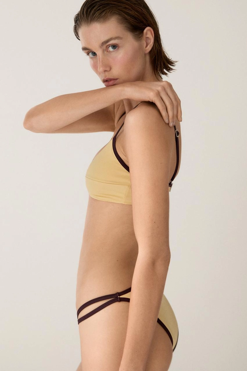 Трусы для бикини с контрастным цветом